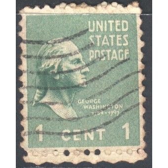USA 1938 - SG800 - 1c green - George Washington - Presidential Series - used