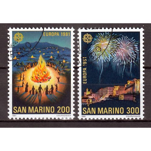 San Marino Europa cept 1981 gestempeld