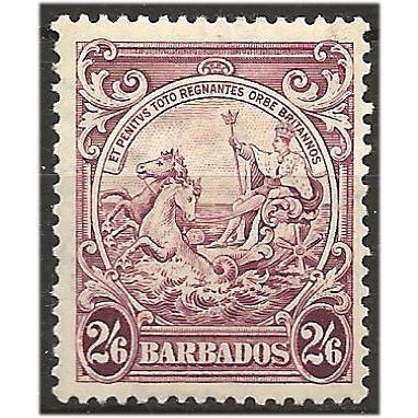 Barbados 1938 SG256 2/6d Purple Mounted Mint . .. .