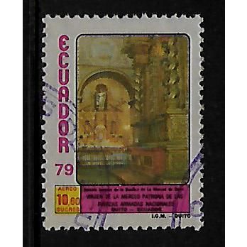 ECUADOR 1980 VIRGIN OF MERCY 13s.60 CUPOLA SG1800 FINE USED