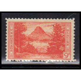 748 9c Glacier National Park Barely Clears MNH Z1573
