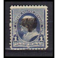 Used 219 1c Benjamin Franklin Barely Clears RA0664