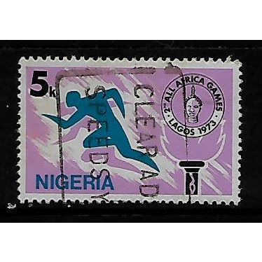 NIGERIA 1973 2nd ALL AFRICAN GAMES GAMES LAGOS 5K ATHLETE SG 307 FINE USED