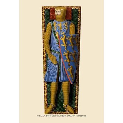 William Longuespee, First Earl of Salisbury 20 x 30 Poster