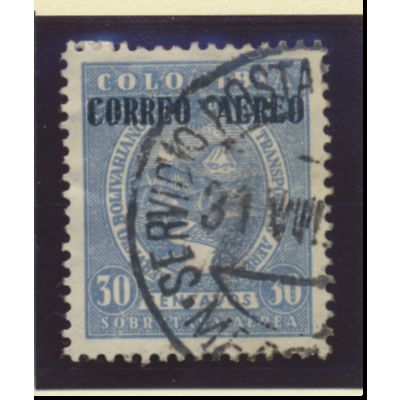Colombia Stamp Scott #C59, Used
