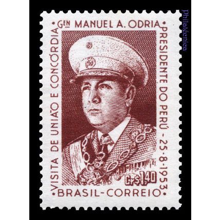 Brazil 1953 unused (mint, no gum) c1953-16