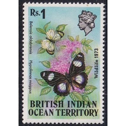 British Indian Ocean Territory 1973 SG 54 UMM - Insects/Butterflies (E-662 (4))