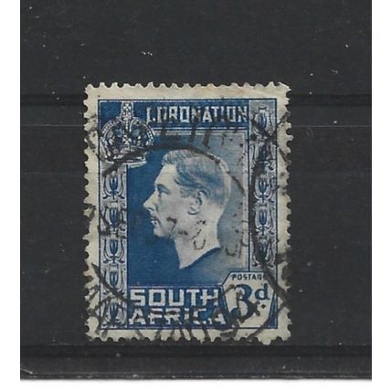 SouthAfrica.SG74 3d Ultramarine.English Inscription.Fine Used.Aug25