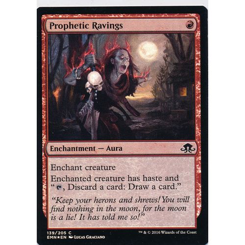 Magic the Gathering MTG Eldritch Moon 139/205 Prophetic Ravings Foil
