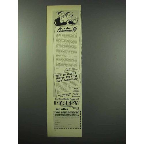 1952 Daisy Air Rifle Ad - Christmas Tip
