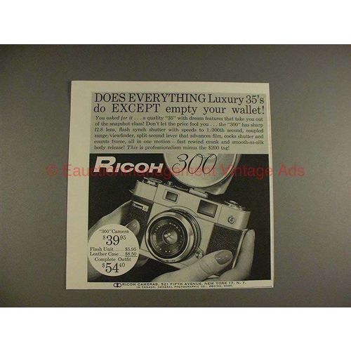 1959 Ricoh 300 Camera Ad - Everything Luxury 35s Do!!