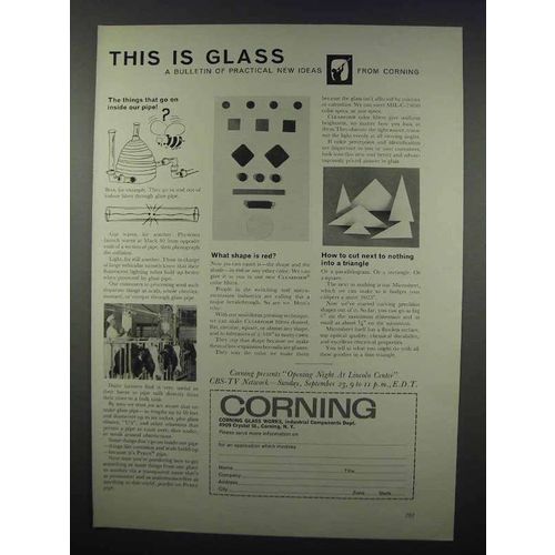 1962 Corning Glass Works Ad