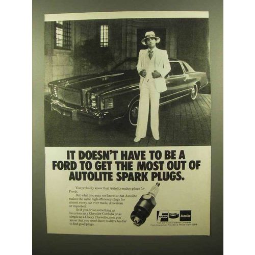 1979 Autolite Spark Plugs Ad - Doesn't Have to be Ford