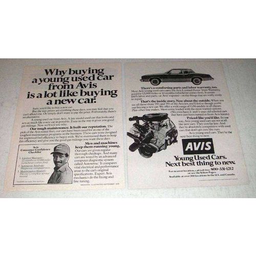 1979 Avis Rent-A-Car Ad - Buying a Young Used Car