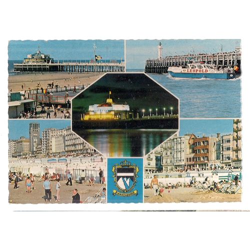 BLANKENBERGE, BELGIUM used vintage postcard 1967 postmark #