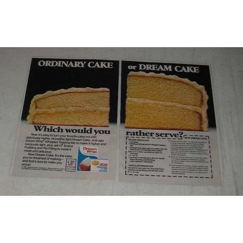 1983 Dream Whip Whipped Topping and Jell-O Pudding Ad - Dream Cake recipe