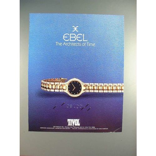 1987 Ebel Beluga Watch Ad - The Architects of Time!