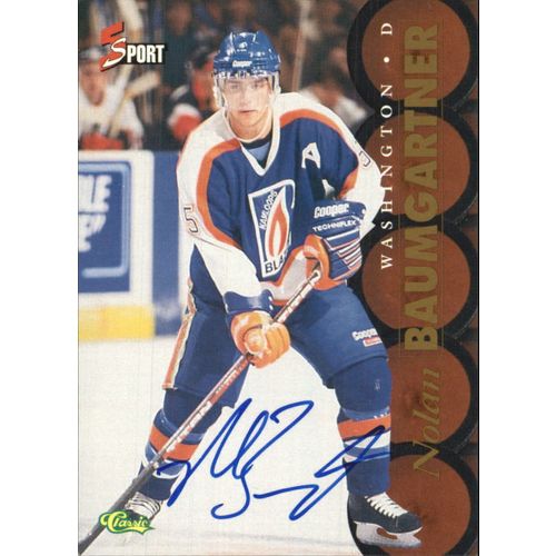 1995 Classic 5Sport Autographs Nolan Baumgartner #126