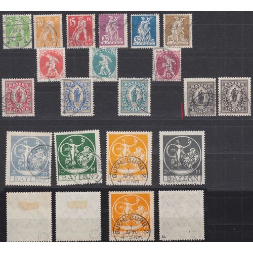 GERMANY Bayern Bavaria [1920] MiNr 0178-95 ( O/used )