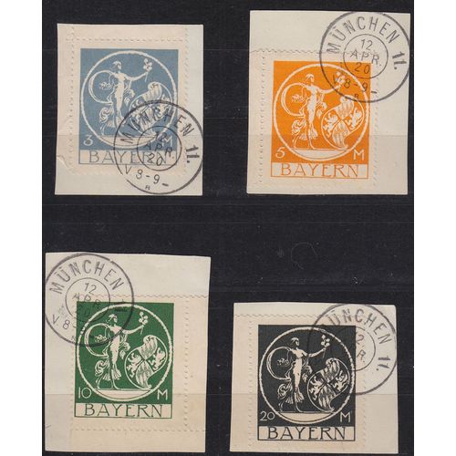GERMANY Bayern Bavaria [1920] MiNr 0192,,95 ( BStk )