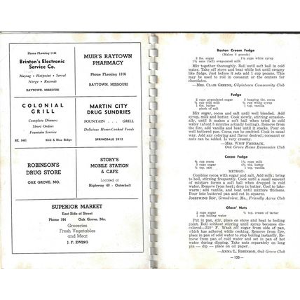 Vintage Agriculture Extension Recipe Booklets Kansas City 1948-1951 Local ADS
