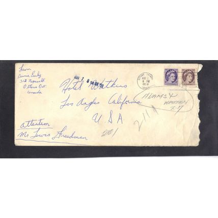 Cover Canada Stamps/2 CV03015