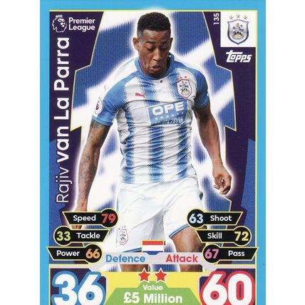 Match Attax 2017/2018 135 Rajiv Van La Parra Huddersfield Town