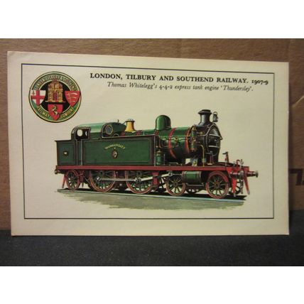 LONDON, TILBURY & SOUTHEND RAILWAY 1907-9. unused postcard BSL14 Colourmaster =