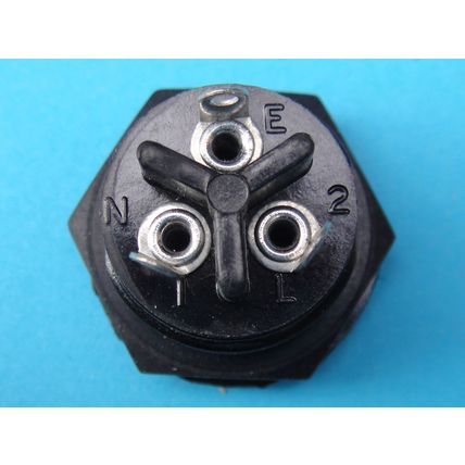 Bulgin Vintage P430 Small Mains Socket, New Old Stock. Quad 303 FM3 33