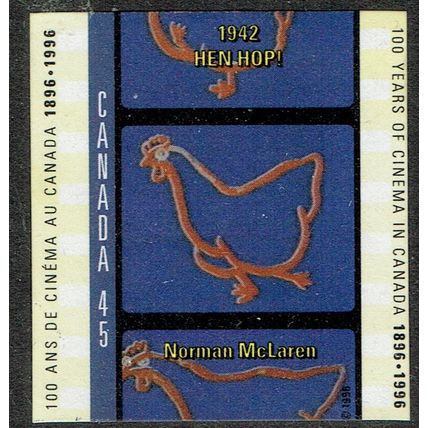 Canada 1996 Centenary of Cinema 45c Multicoloured SG1698ac GU