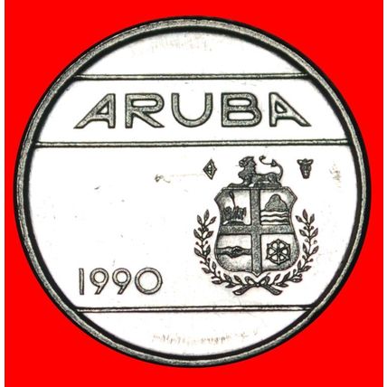 NETHERLANDS (1986-2019): ARUBA ★ 10 CENTS 1990 MINT LUSTRE★LOW START★NO RESERVE!