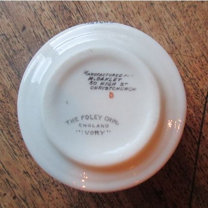 Vintage China Pot Christchurch Coat of Arms - Crest - Foley China
