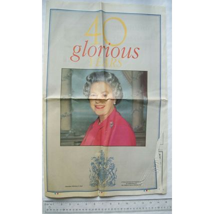 1992 Press & Journal - 40 Glorious Years, Queen Elizabeth II