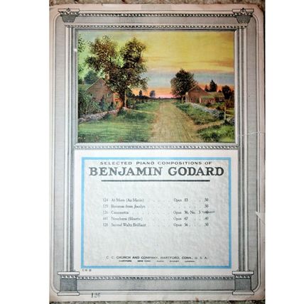 Vintage 1925 Sheet Music by Repasz Band March & Benjamin Godard