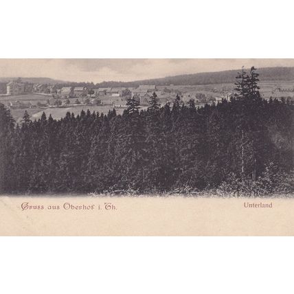 Gruss Aus Uberhof Unterland Antique German Postcard