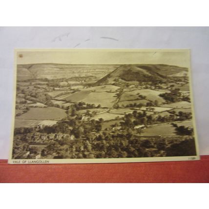 VALE OF LLANGOLLEN, WALES used vintage postcard by J Salmon. 1956 pm /