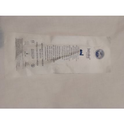 Plastic Tweezers (Farla Instramed) Medical, Crafting use etc blue - Sealed packs