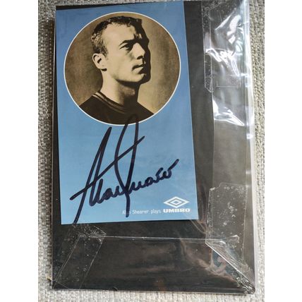 Signed/Autographed, 3.5"x6", Photo by Alan Shearer CBE (Footballer) + COA