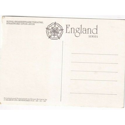 Royal Shakespeare Theatre Stratford upon Avon Postcard unused VGC