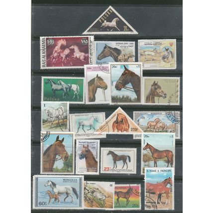 20 Thematic Horse stamps
