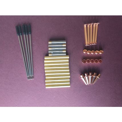 Slimline Pen making kits for woodturning in Rose Gold Pack of 5