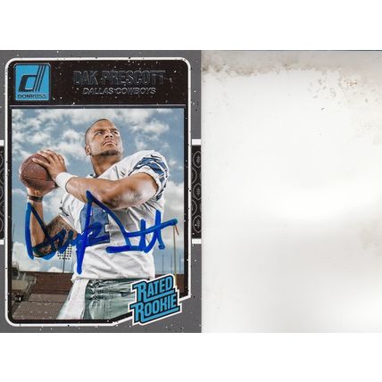 DAK PRESCOTT RATED ROOKIE 2016 AUTOGRAPHED DALLAS COWBOYS ALL-PRO QUARTERBACK