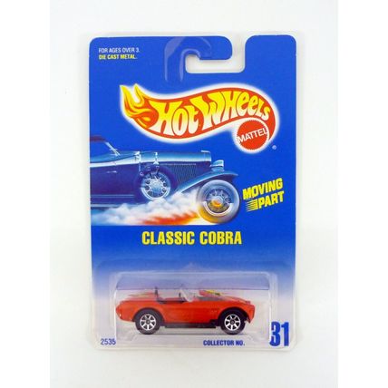 Hot Wheels Classic Cobra #31 Red Die-Cast Car 1991