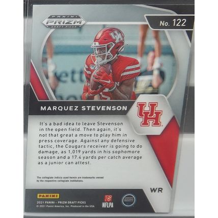 2021 Prizm MARQUEZ STEVENSON (Houston/Bills) Rookie Card #122