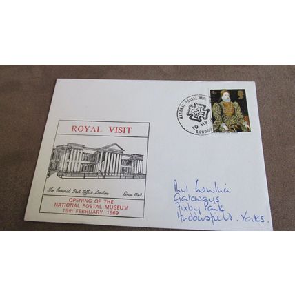 1969 GB Cover - Royal Visit, Opening of the National Postal Museum