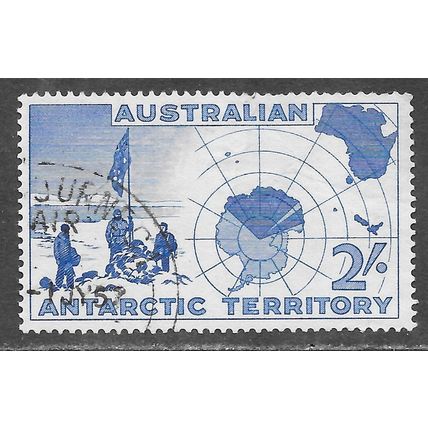 AAT AUSTRALIA ANTARCTIC 2/- 1957 SG 1 VESTFOLD PARTY EXPEDITION USED CDS AIR PM