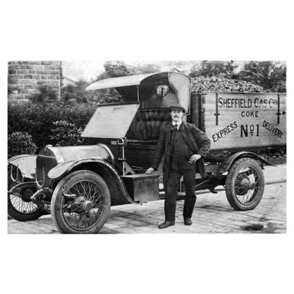 pt3718 - Sheffield Gas Company Truck , Yorkshire - print 6x4