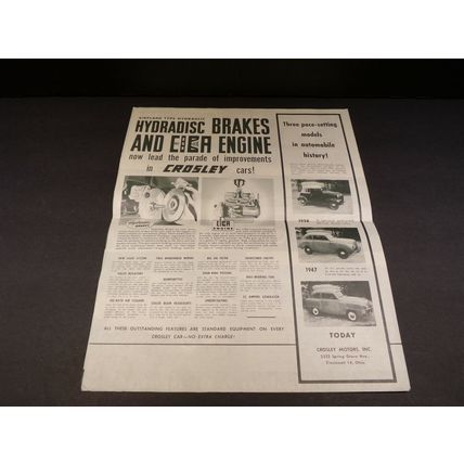 Crosley Presents Big New Models Sales Brochure