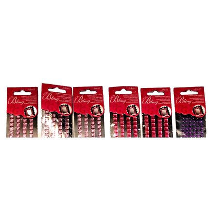 Jolee's All That Bling Border Sticker Strips New 6 Pink & Purple Valentine Craft