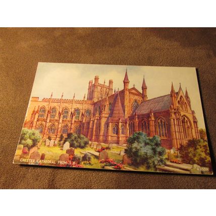 Valentines postcard - Chester Cathedral - Artist BFC Parr / A1539